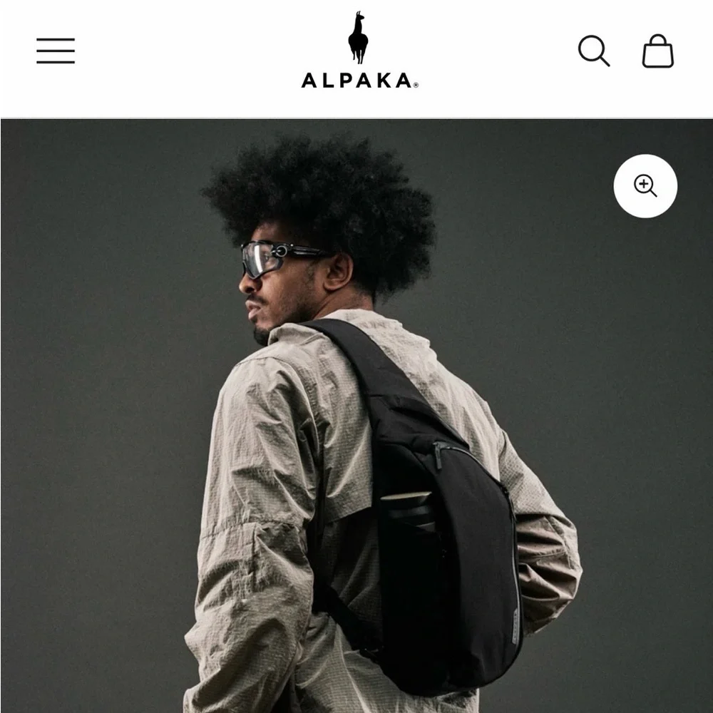 🟦 ALPAKA Metro Crossbody (LEFT Shoulder) – Axoflux | NWT